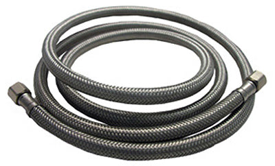 Lasco 1/4 in. Compression X 1/4 in. D Compression 5 ft. Braided Stainless Steel Ice Maker Supply Lin