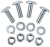 Custom Accessories Silver Stainless Steel License Plate Fasteners