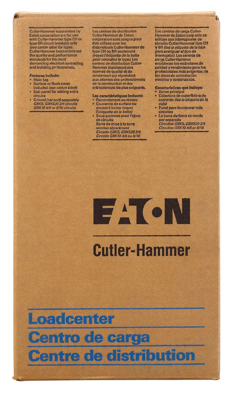 Eaton Cutler-Hammer 100 amps 120/240 V 2 space 2 circuits Surface Mount Circuit Breaker Enclosure