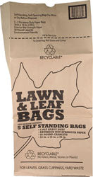 Bolsas de papel autoportantes Lawn and Leaf (paquete de 5)