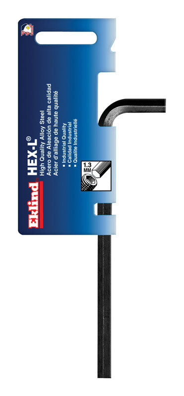 Eklind 1.3 mm Metric Long Arm Hex L-Key 1 pc