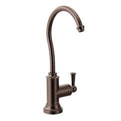 Oil rubbed bronze one-handle high arc beverage faucet