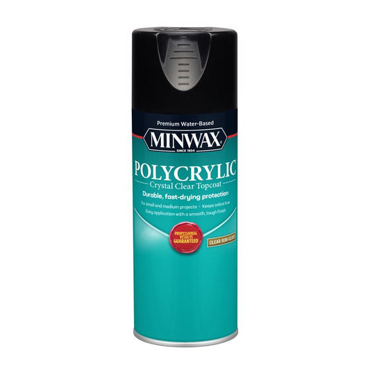 Minwax Semi-Gloss Clear Polycrylic 11.5 oz.