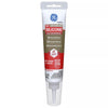GE Advanced Almond Silicone 2 Kitchen and Bath Caulk Sealant 2.8 oz (Pack of 12)