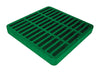 NDS 9 in. Green Square Polyethylene Drain Grate UV Resistant Heavy Duty for 9x9 Catch Basin Outdoor Water Management