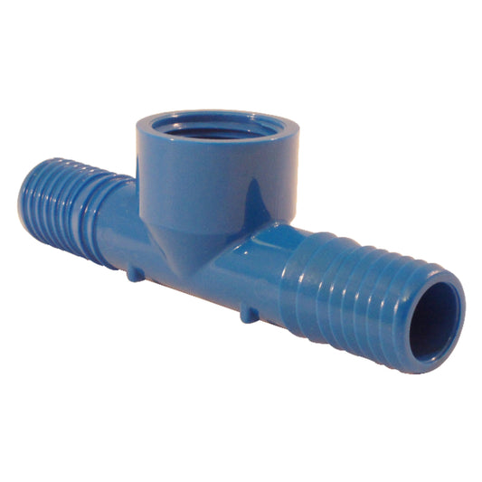 Apollo Blue Twister 3/4 in. Insert in to X 3/4 in. D Insert Acetal Tee 1 pk