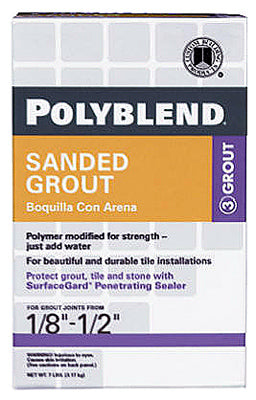 Custom Building Products Polyblend Indoor and Outdoor Charcoal Grout 7 lb