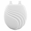 Bemis Round White Molded Wood Toilet Seat