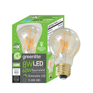 Greenlite A19 E26 (Medium) LED Bulb Soft White 60 Watt Equivalence 1 pk