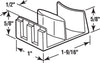 Prime-Line 5.4 in. H X 1-9/16 in. W Clear Frameless Shower Door Bottom Guide