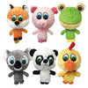 Multipet International 43225 4" Knobby Noggins Plush Dog  Toy Assorted Styles