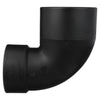 Charlotte Pipe 3 in. Spigot X 4 in. D Hub ABS 90 Degree Elbow