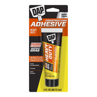 DAP Heavy Duty Construction Adhesive 3 oz (Pack of 6)