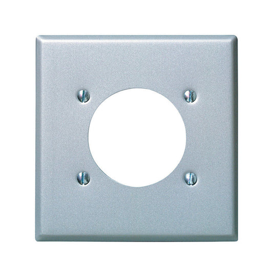 Leviton Smooth 2 gang Steel Outlet Wall Plate 1 pk