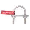 Hampton 5/16 in. x 1-3/8 in. W x 2-1/2 in. L Coarse Zinc-Plated Stainless Steel U-Bolt (Pack of 5)