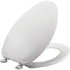 Mayfair by Bemis Elongated White Plastic Toilet Seat - Deal of The Week
