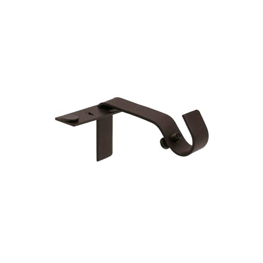 Kenney Fast Fit Oil Rubbed Bronze Brown Curtain Rod Bracket 5/8 in. L