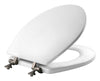 Mayfair by Bemis Edgewater Round White Enameled Wood Toilet Seat - Open Box