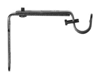 Umbra Matte Black Adjustable Wall Bracket 5/8 in. L