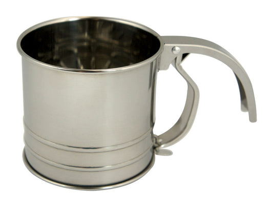 Fox Run Silver Stainless Steel Flour Sifter 1 cups