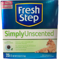 Fresh Step Simply Unscented Clumping Litter 25 lb Odor Control Cat Litter