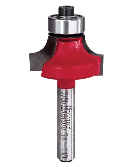 Freud 1-1/8 in. D X 1/4 in. X 2-3/16 in. L Carbide Rounding Over Router Bit