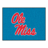 University of Mississippi (Ole Miss) Light Blue Rug - 34 in. x 42.5 in.