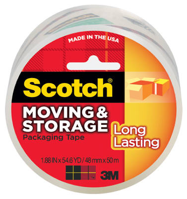 3M Scotch 1.88 in. W X 54.6 yd L Heavy Duty Packaging Tape Clear