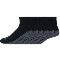 Dickies Dri-Tech Men's 6-12 Quarter Sock Black (Pack of 2)