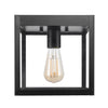 Globe Electric Switch Incandescent/LED Matte Black Dimmable Outdoor Light Fixture Hardwired