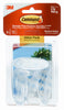 Command Strips 17091CLR-6ES Medium Clear Hanging Hooks With CommandΓäó Adhesive Strips