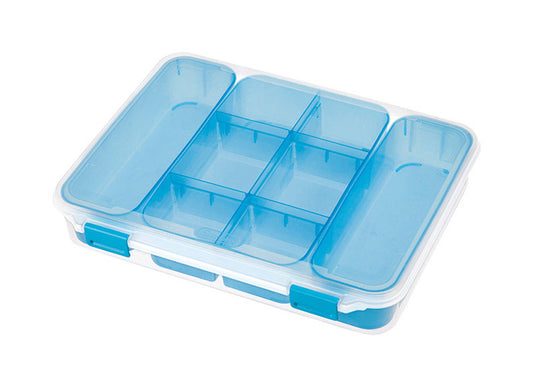 Sterilite 2.5 in. H x 10.75 in. W x 13.375 in. D Stackable Storage Box (Pack of 6)