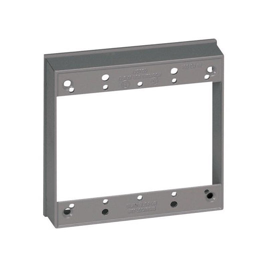 Sigma Engineered Solutions New Work 16 cu in Square Metallic Extension Ring Gray