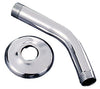 PlumbCraft Chrome 6 in. Shower Arm and Flange (Pack of 5)