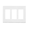 Leviton Decora Plus White 3 gang Polycarbonate Decorator Screwless Wall Plate 1 pk - Open Box