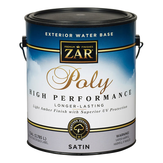 ZAR Satin Clear Water-Based Polyurethane 1 gal. (Pack of 2)