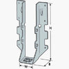 Simpson Strong-Tie ZMax 6.63 in. H x 1.56 in. W 18 Ga. Galvanized Steel Joist Hanger (Pack of 50) - Deal of The Week