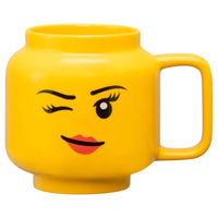 LEGO 17.9 oz Winking Girl Yellow BPA Free Mug (Pack of 6)