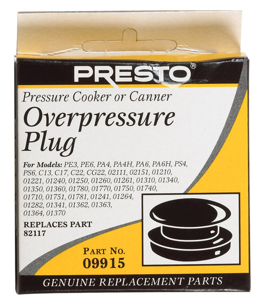 Presto Rubber Pressure Cooker/Canner Over Pressure Plug