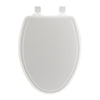 Mayfair Slow Close Elongated White Molded Wood Toilet Seat