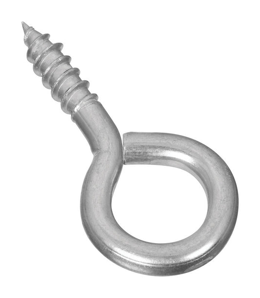 National Hardware 0.19 in. Dia. x 1.94 in. L Zinc-Plated Steel Screw Eye 50 lb. capacity  (Pack of 50)