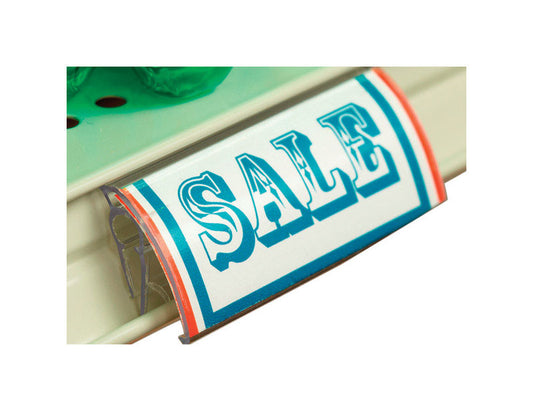 Kinter Plastic Individual Shelf Tag Holder 0.25 in. H X 1.5 in. W