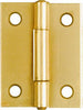 National Hardware 2 in. L Brass Door Hinge 2 pk