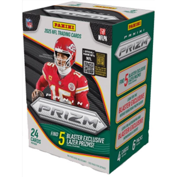 Caja bláster de tarjetas coleccionables de fútbol americano Panini 2025 Prizm (paquete de 20) - Oferta de la semana