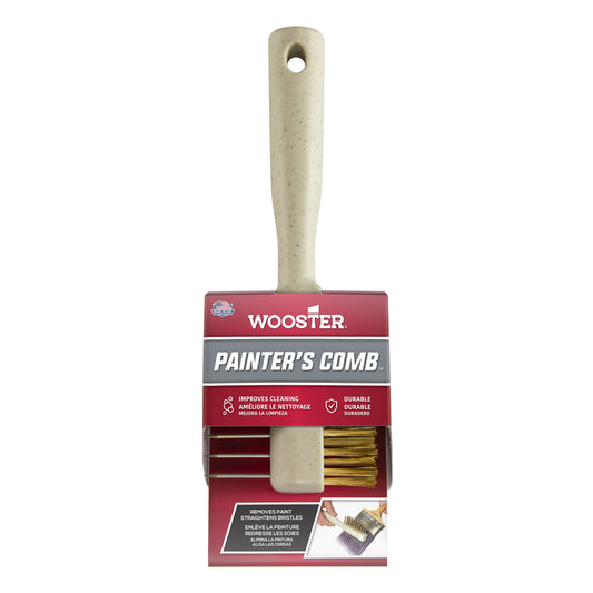 Wooster Beige Stainless Steel Brush and Roller Cleaning Tool