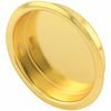 Prime-Line 1.75 in. L Brass-Plated Gold Steel Flush Mortise Finger Pull - Open Box