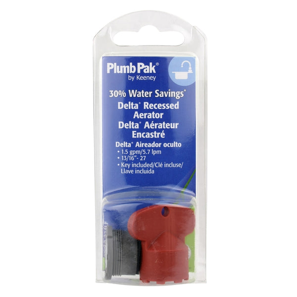 Inserto aireador empotrado negro para grifo Plumb Pak, rosca macho de 13/16 in.-27