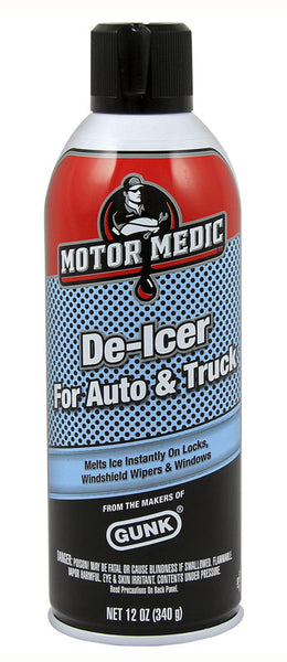 Aerosol descongelador para parabrisas Motor Medic, 12 oz (paquete de 12)