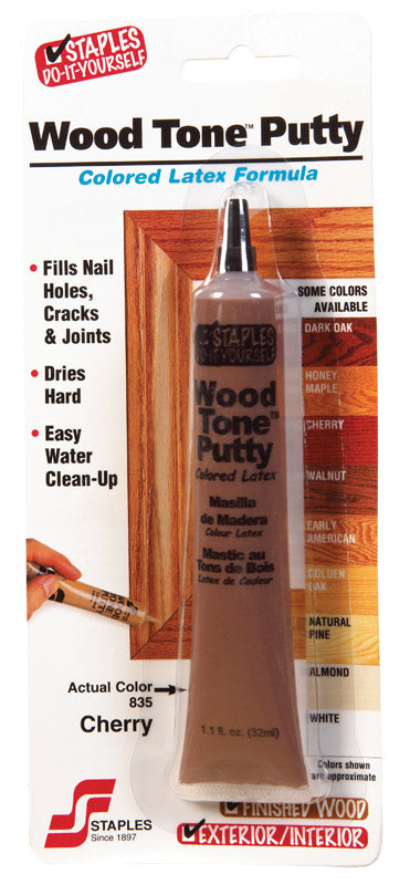 Staples Wood Tone Red Mahogany/Cherry Colored Latex Putty 1.1 oz