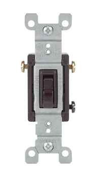 Leviton 15 amps Toggle Switch Brown 1 pk - Deal of The Week